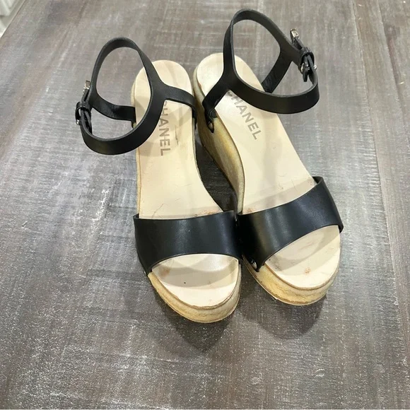 Chanel Black Women's Sandals - Picture 5 of 9